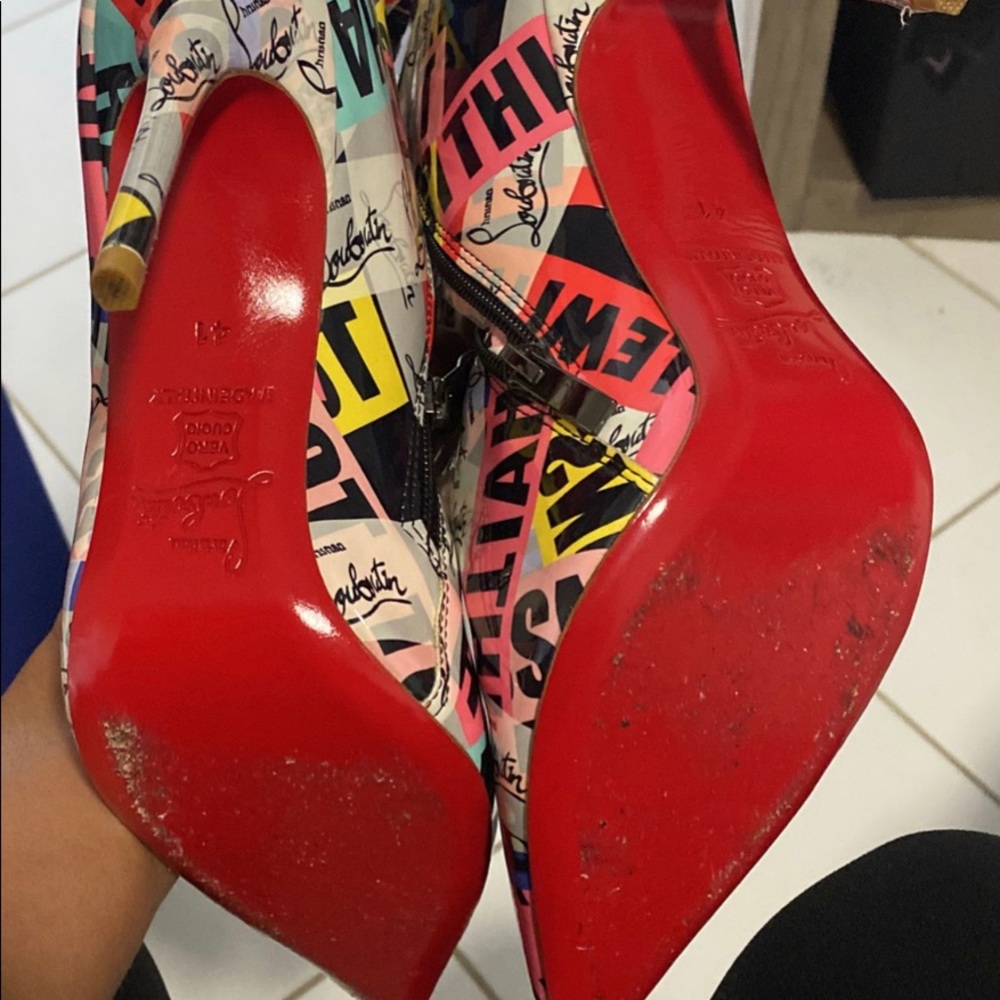 Christian Louboutin magazine boots